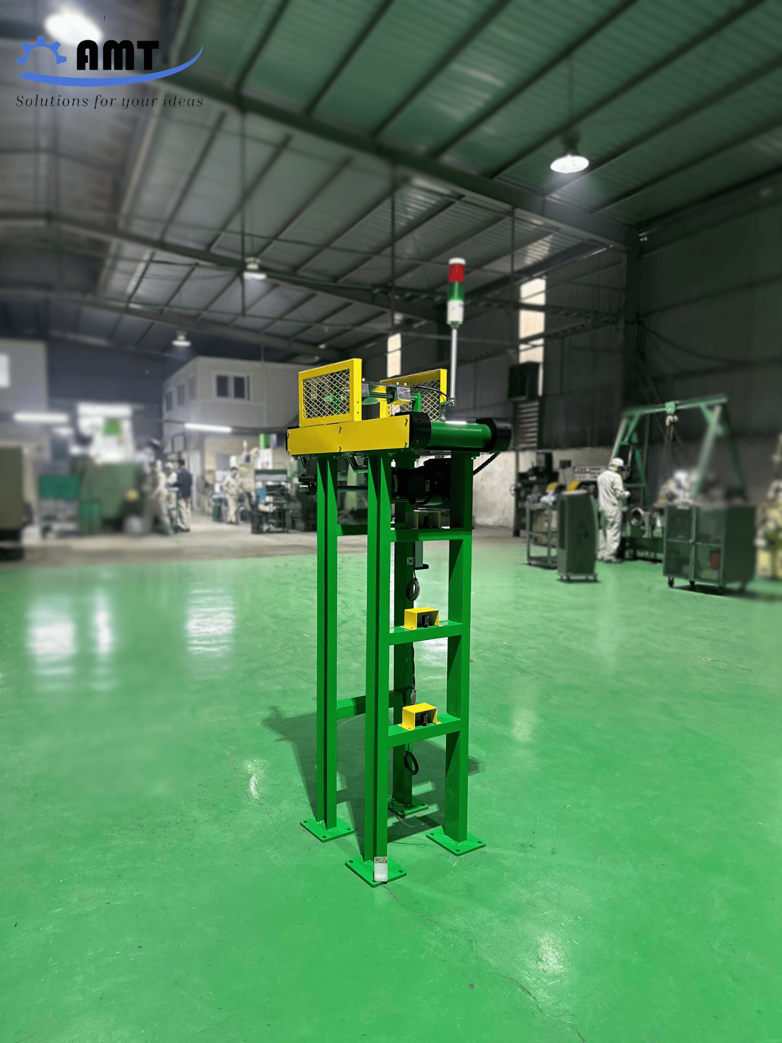 Băng tải cấp liệu với một góc chụp khác